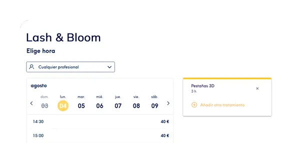 Agenda online para tus clientes